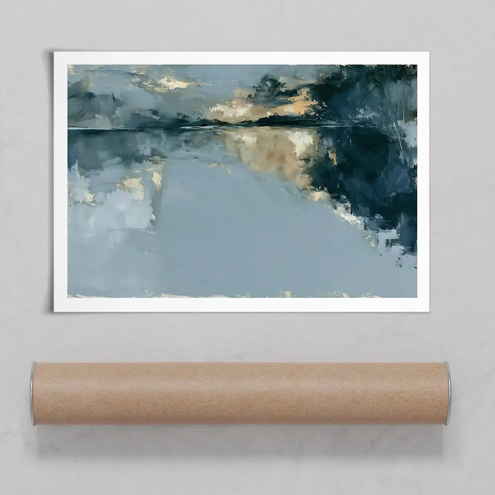 Hour Of Slow Reflection Art Print Hour Of Slow Reflection Art Print wall art product Chromatic Storm Studio