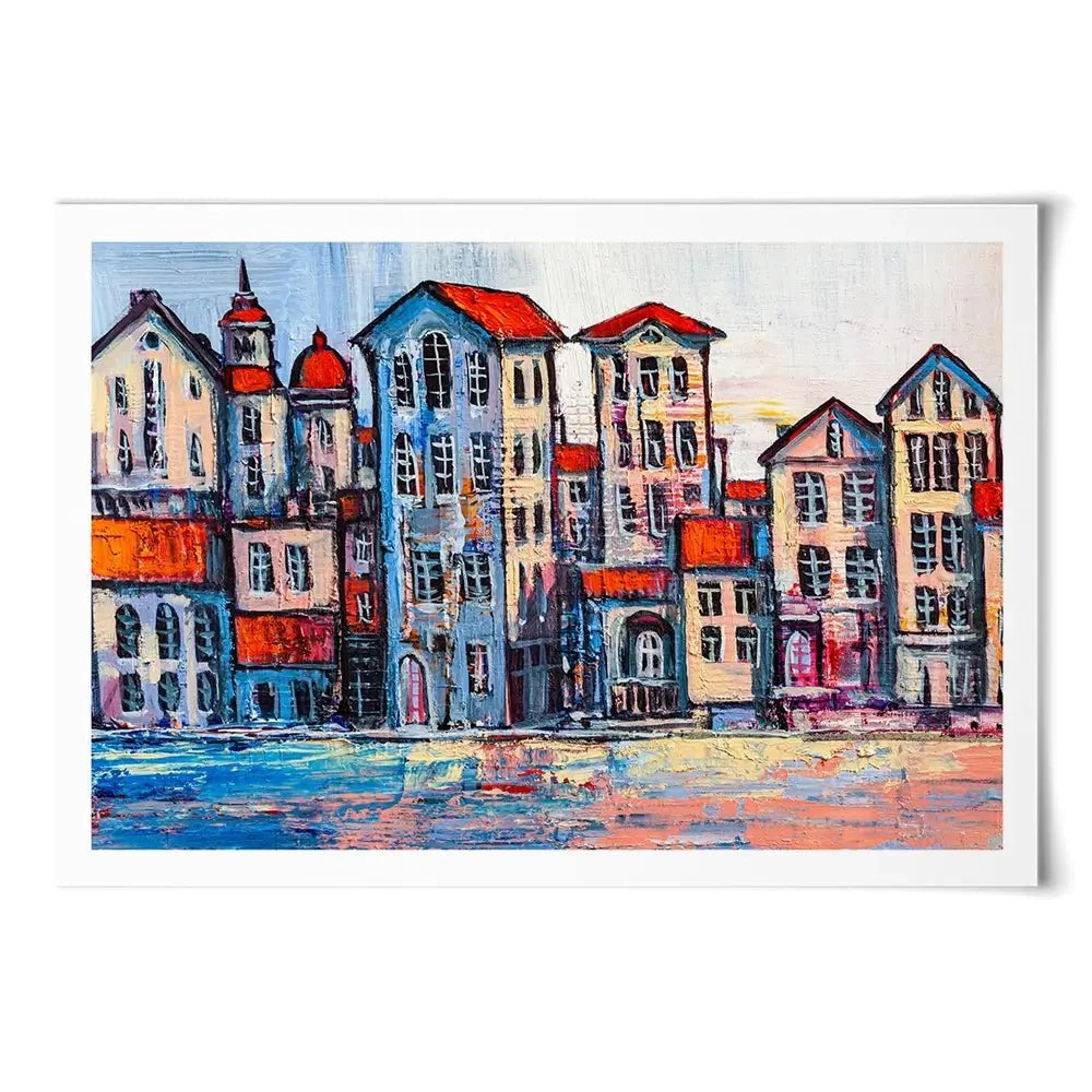 Houses Art Print Houses Art Print wall art product S-BELOV / Shutterstock