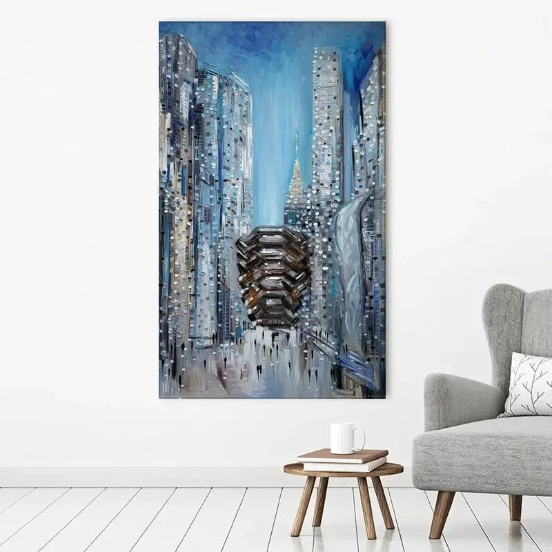 Hudson Yards Canvas Print Hudson Yards Canvas Print wall art product Ekaterina Ermilkina