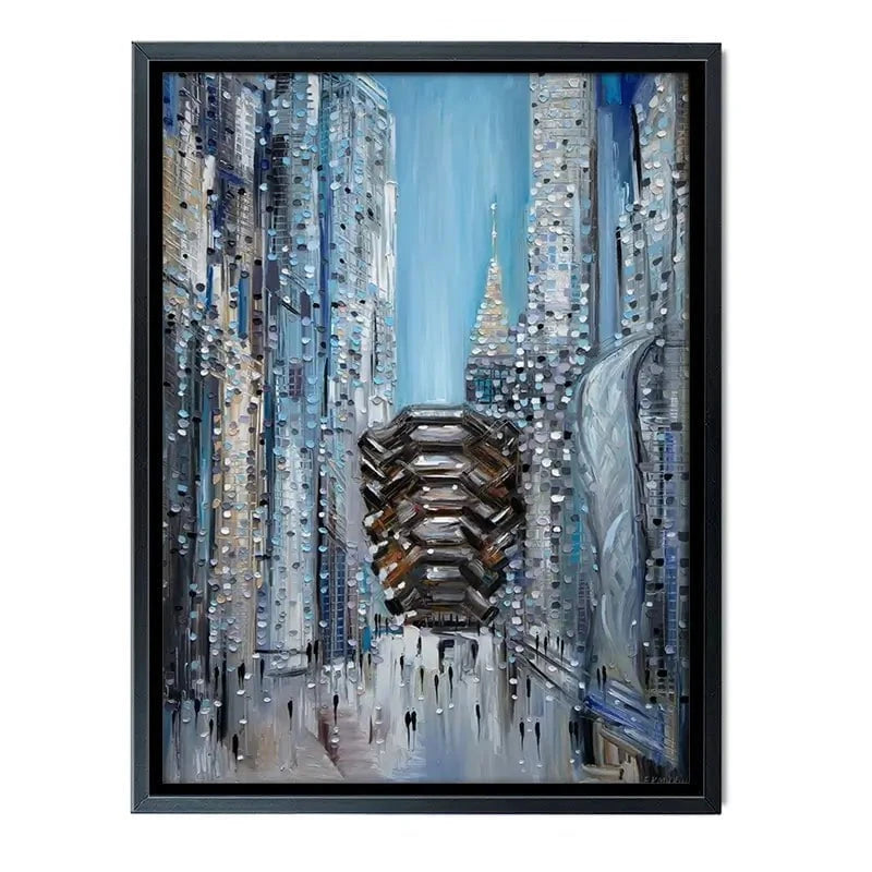 Hudson Yards Canvas Print Hudson Yards Canvas Print wall art product Ekaterina Ermilkina