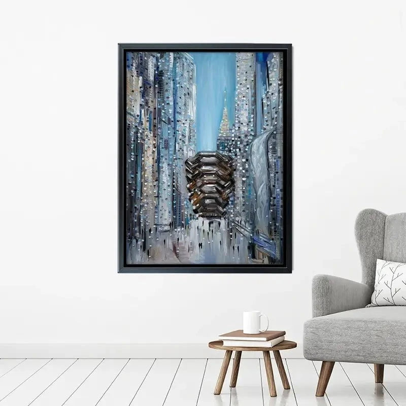 Hudson Yards Canvas Print Hudson Yards Canvas Print wall art product Ekaterina Ermilkina