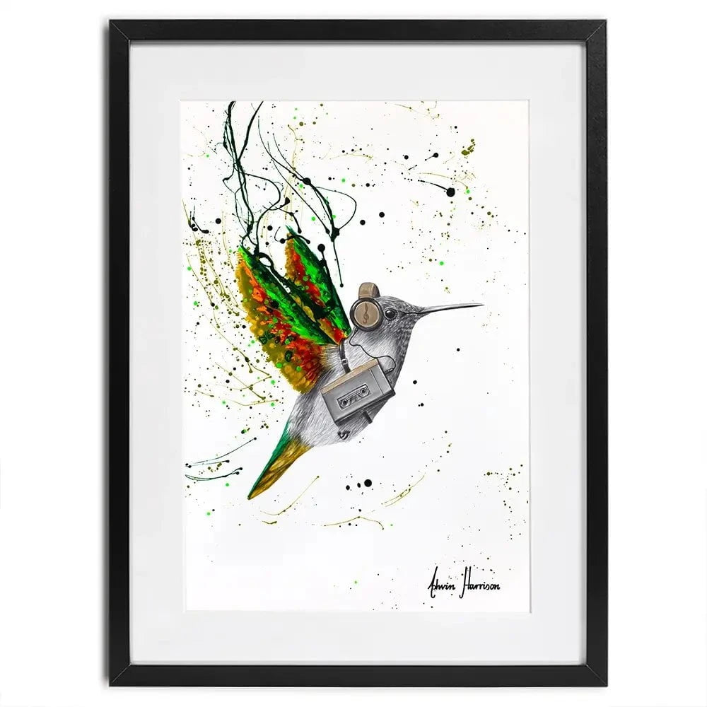 Hummingbird Beats Framed Art Print Hummingbird Beats Framed Art Print wall art product Ashvin Harrison