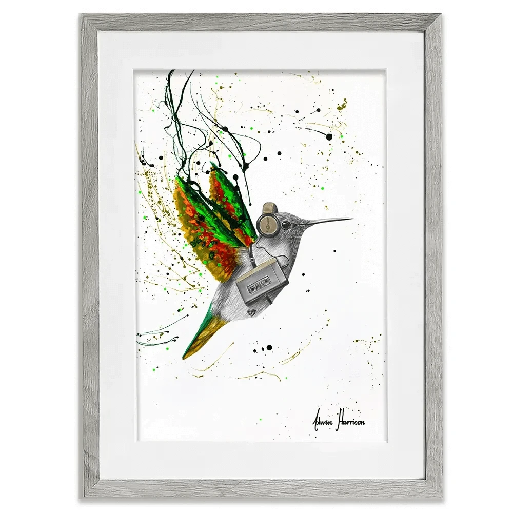 Hummingbird Beats Framed Art Print Hummingbird Beats Framed Art Print wall art product Ashvin Harrison