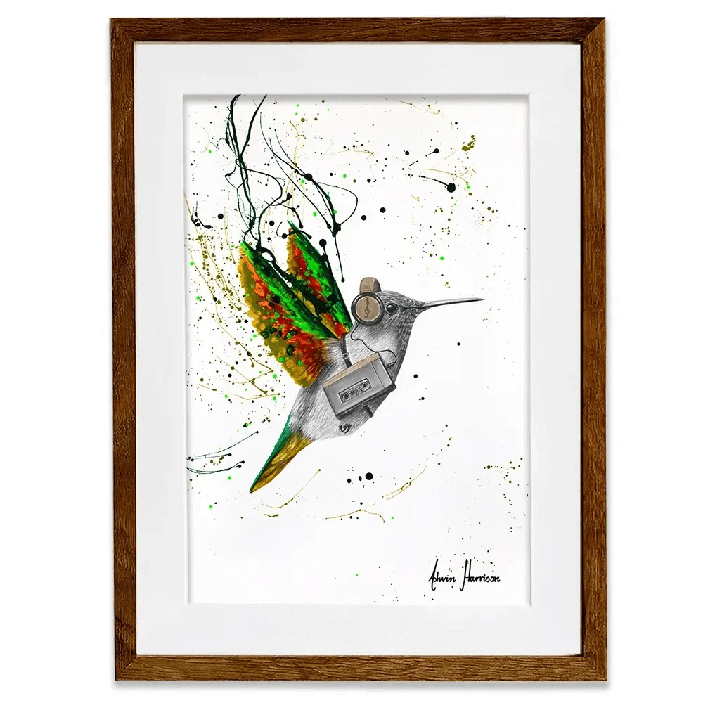Hummingbird Beats Framed Art Print Hummingbird Beats Framed Art Print wall art product Ashvin Harrison
