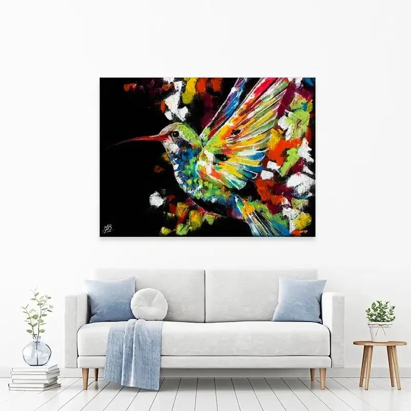 Hummingbird Canvas Print Hummingbird Canvas Print wall art product Jackie Bridges