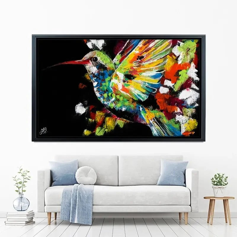Hummingbird Canvas Print Hummingbird Canvas Print wall art product Jackie Bridges