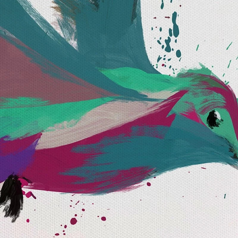 Hummingbird Duo Canvas Print Hummingbird Duo Canvas Print wall art product Aimee Linzi