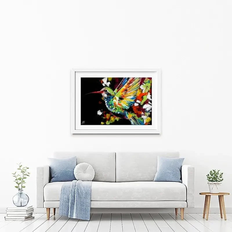 Hummingbird Framed Art Print Hummingbird Framed Art Print wall art product Jackie Bridges