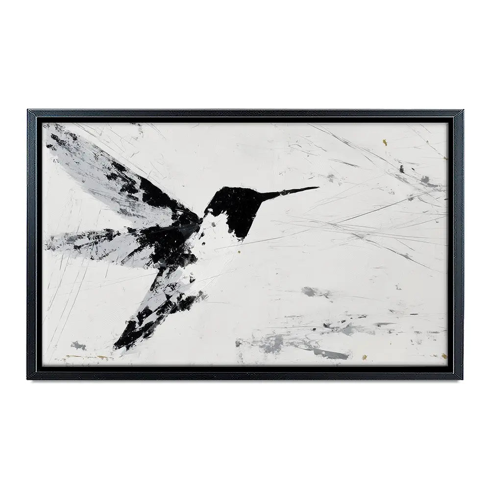 Hummingbird In Flight Canvas Print Hummingbird In Flight Canvas Print wall art product Chromatic Storm Studio