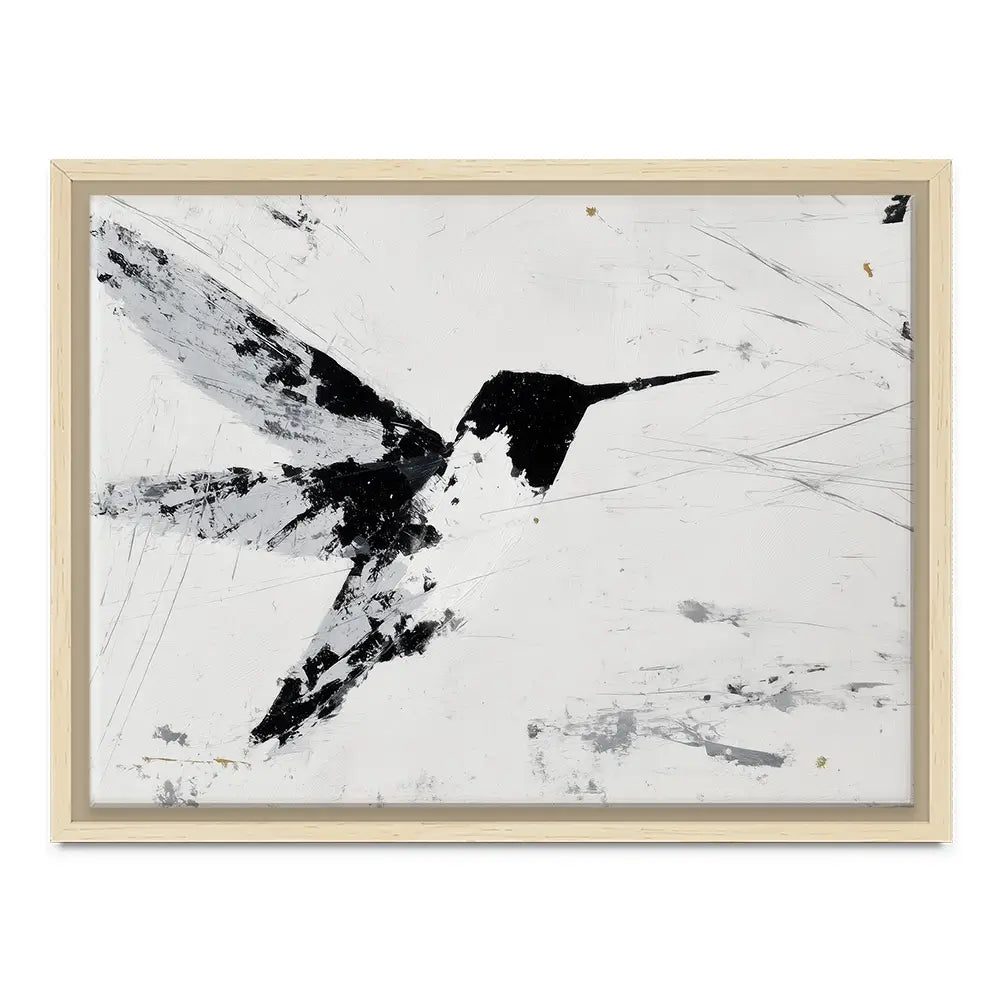 Hummingbird In Flight Canvas Print Hummingbird In Flight Canvas Print wall art product Chromatic Storm Studio