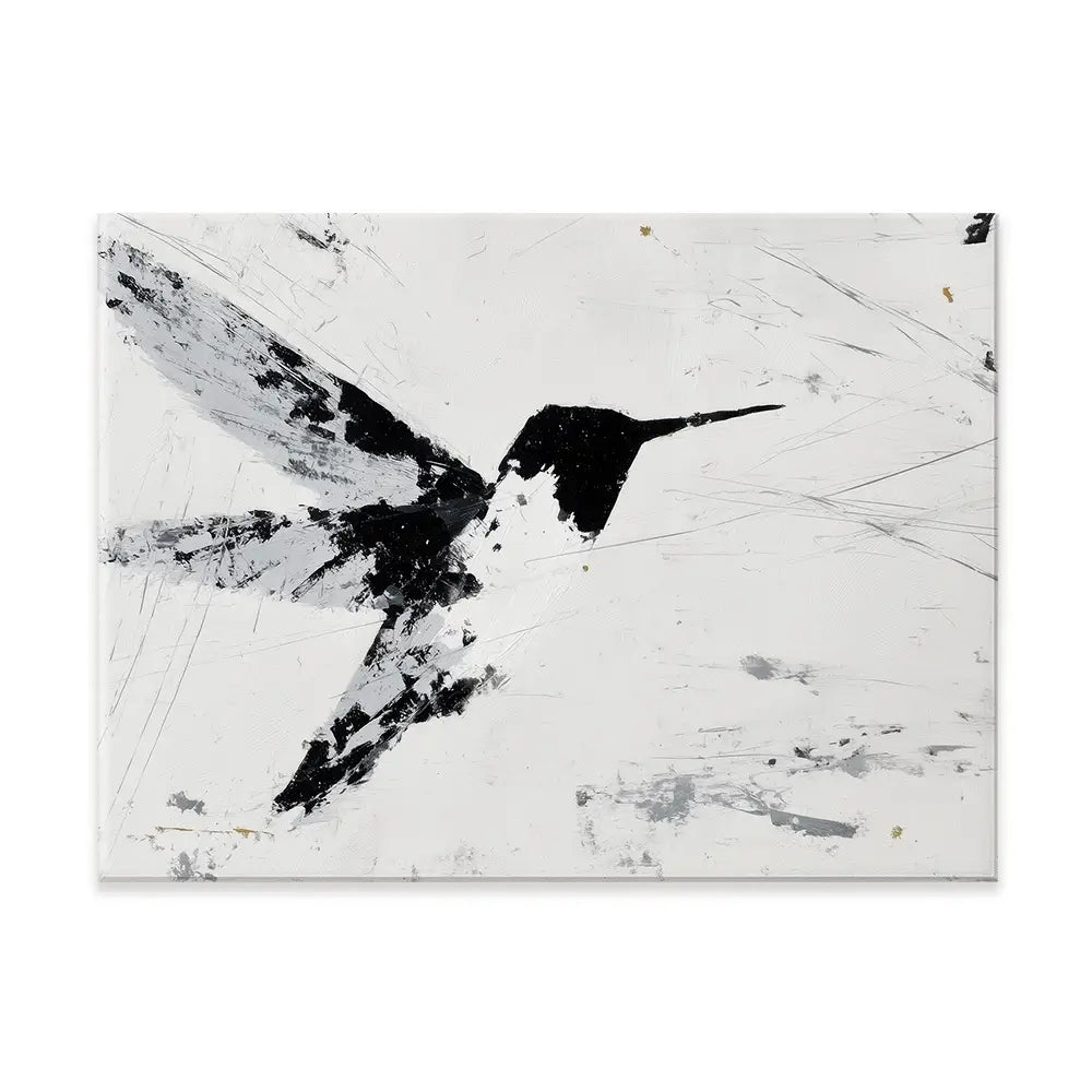 Hummingbird In Flight Canvas Print Hummingbird In Flight Canvas Print wall art product Chromatic Storm Studio
