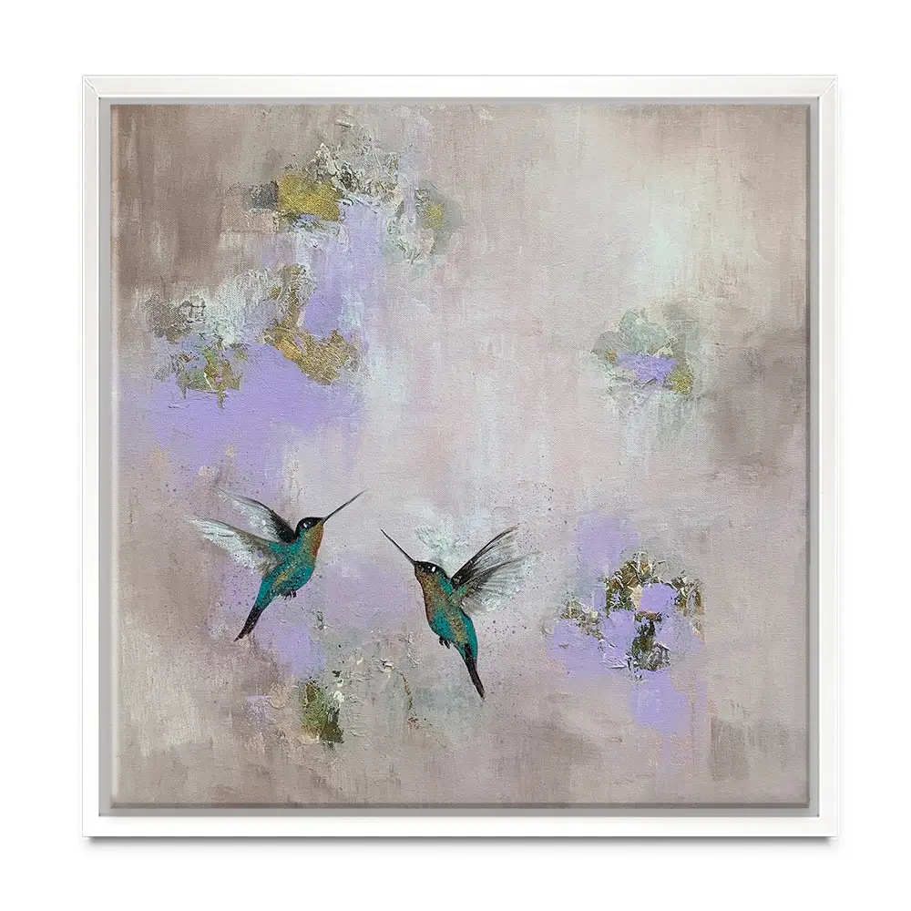 Hummingbirds Delight Canvas Print Hummingbirds Delight Canvas Print wall art product Laure Bury