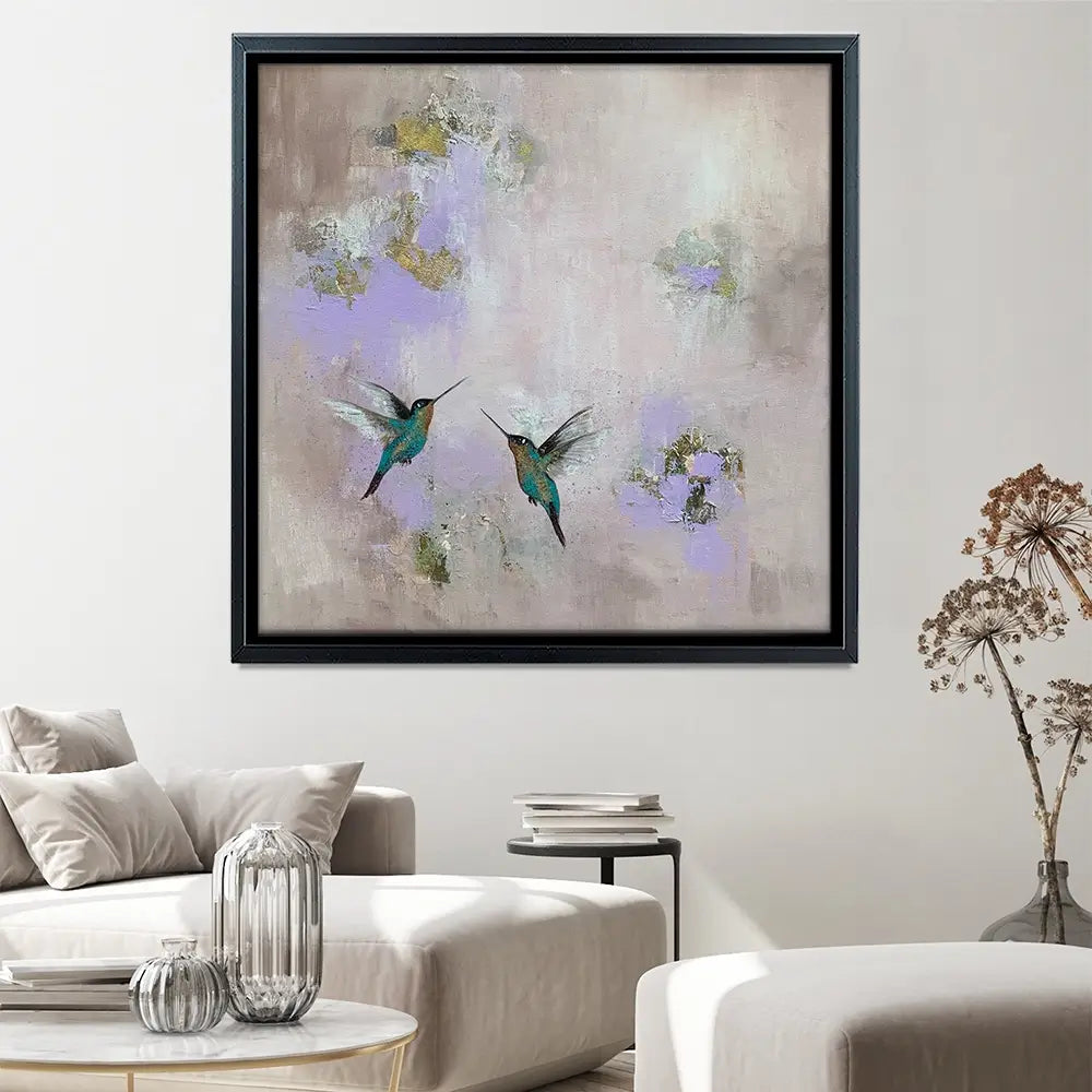 Hummingbirds Delight Canvas Print Hummingbirds Delight Canvas Print wall art product Laure Bury