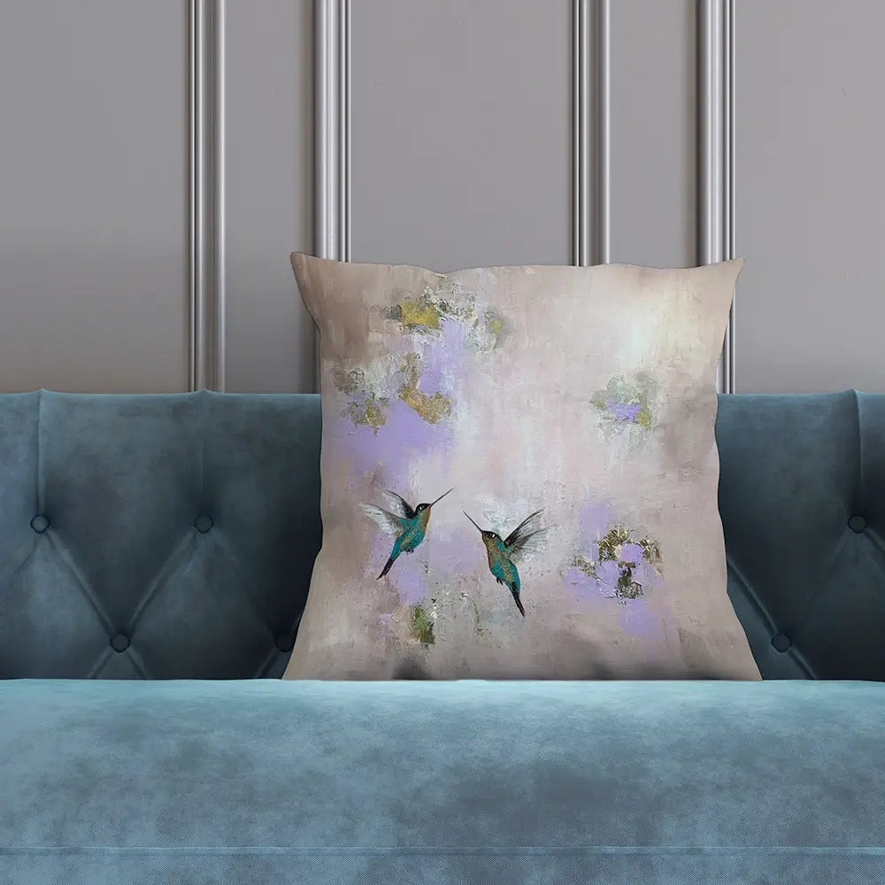 Hummingbirds Delight Cushion Hummingbirds Delight Cushion wall art product Laure Bury