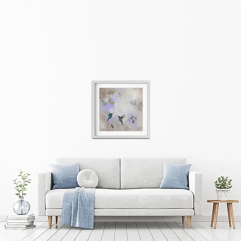 Hummingbirds Delight Framed Art Print Hummingbirds Delight Framed Art Print wall art product Laure Bury