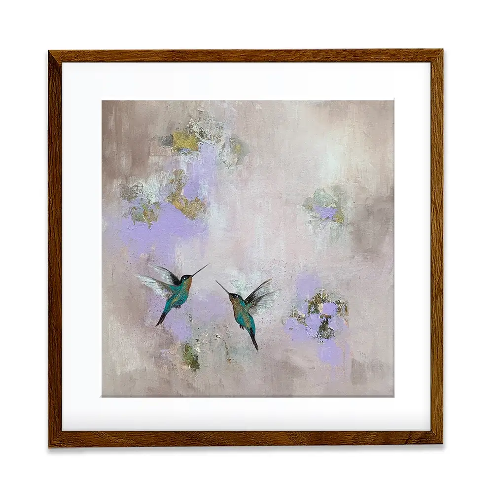 Hummingbirds Delight Framed Art Print Hummingbirds Delight Framed Art Print wall art product Laure Bury
