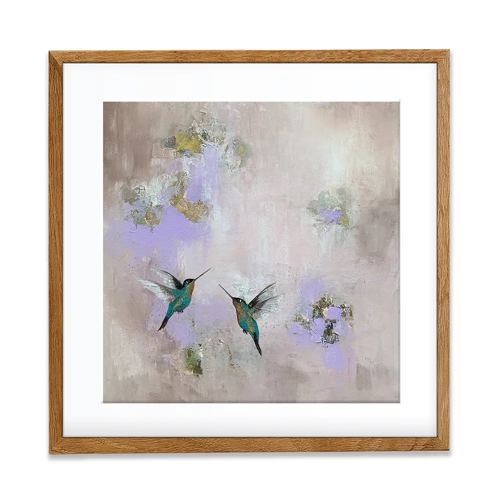 Hummingbirds Delight Framed Art Print Hummingbirds Delight Framed Art Print wall art product Laure Bury
