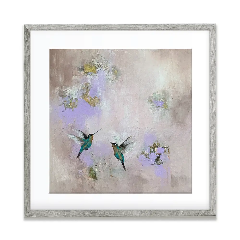 Hummingbirds Delight Framed Art Print Hummingbirds Delight Framed Art Print wall art product Laure Bury