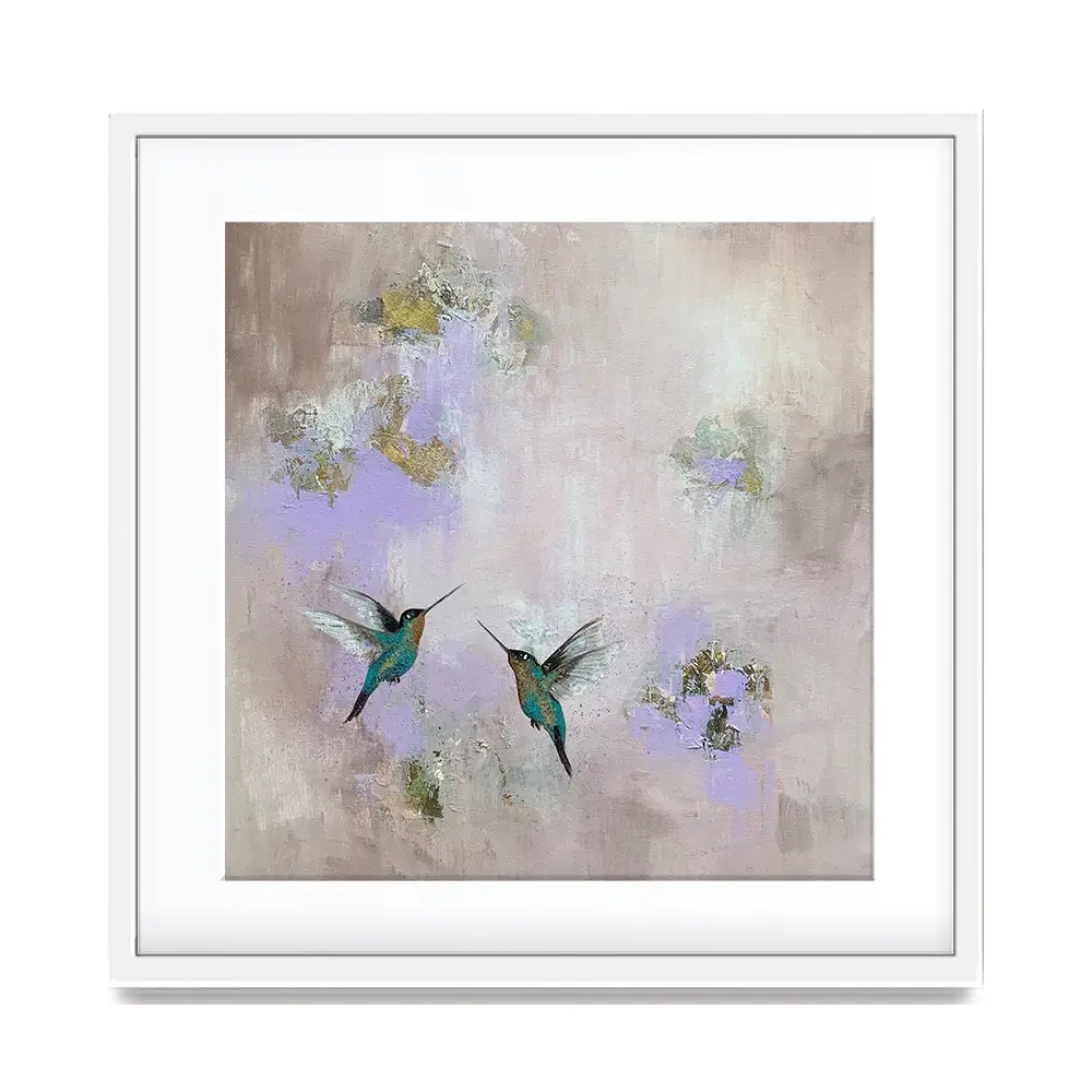Hummingbirds Delight Framed Art Print Hummingbirds Delight Framed Art Print wall art product Laure Bury