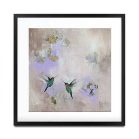 Hummingbirds Delight Framed Art Print Hummingbirds Delight Framed Art Print wall art product Laure Bury