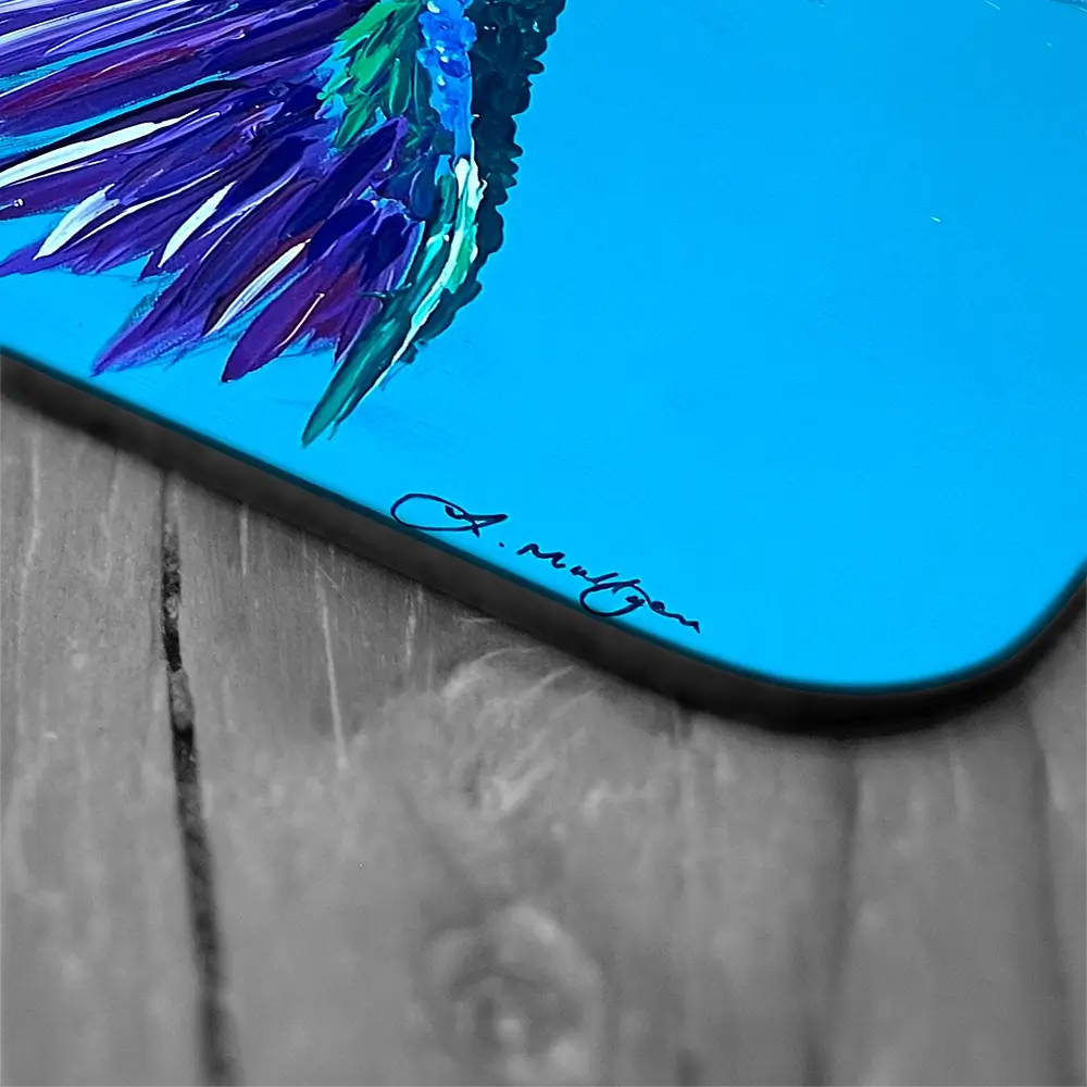 Hummingbirds Kiss Coaster Set Hummingbirds Kiss Coaster Set wall art product Jo Mulligan