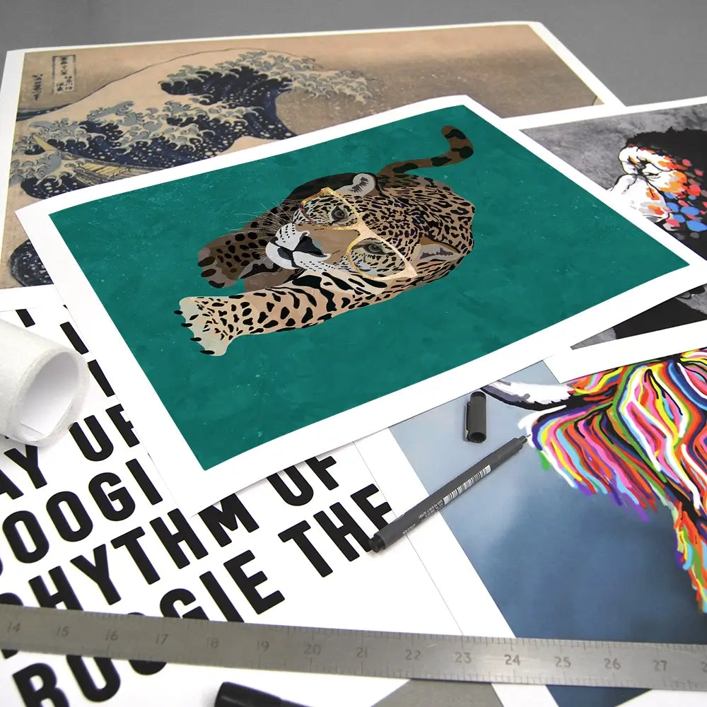 Hunting Leopard Art Print Hunting Leopard Art Print wall art product Sarah Manovski