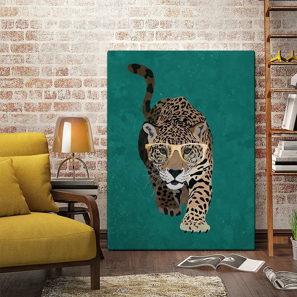 Hunting Leopard Canvas Print Hunting Leopard Canvas Print wall art product Sarah Manovski