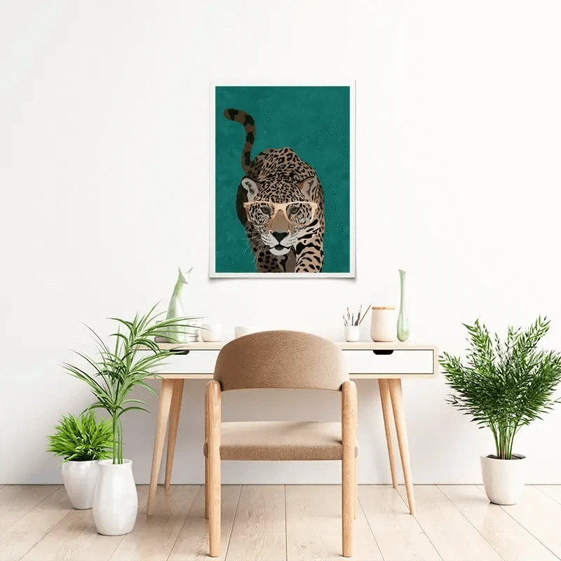 Hunting Leopard Close Up Art Print Hunting Leopard Close Up Art Print wall art product Sarah Manovski