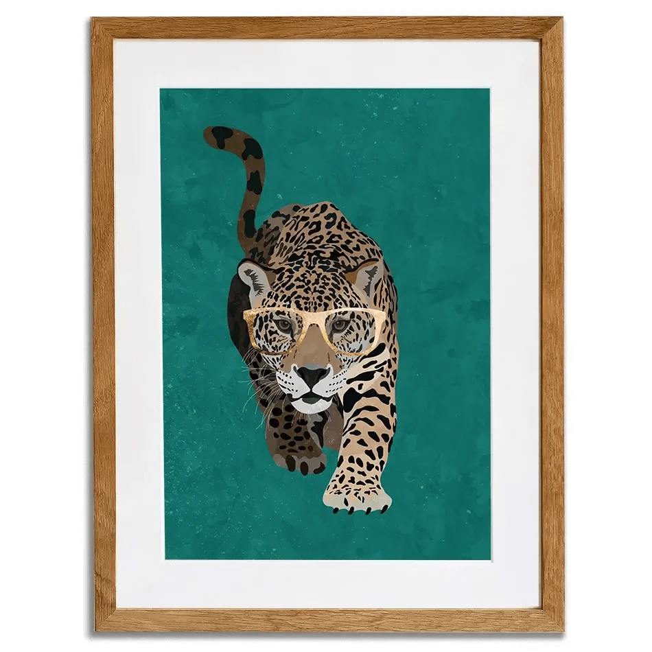 Hunting Leopard Framed Art Print Hunting Leopard Framed Art Print wall art product Sarah Manovski