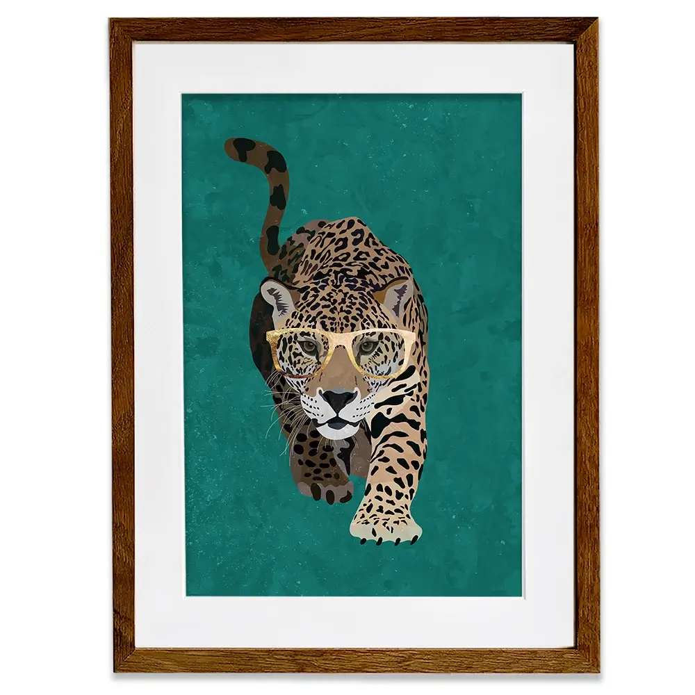 Hunting Leopard Framed Art Print Hunting Leopard Framed Art Print wall art product Sarah Manovski