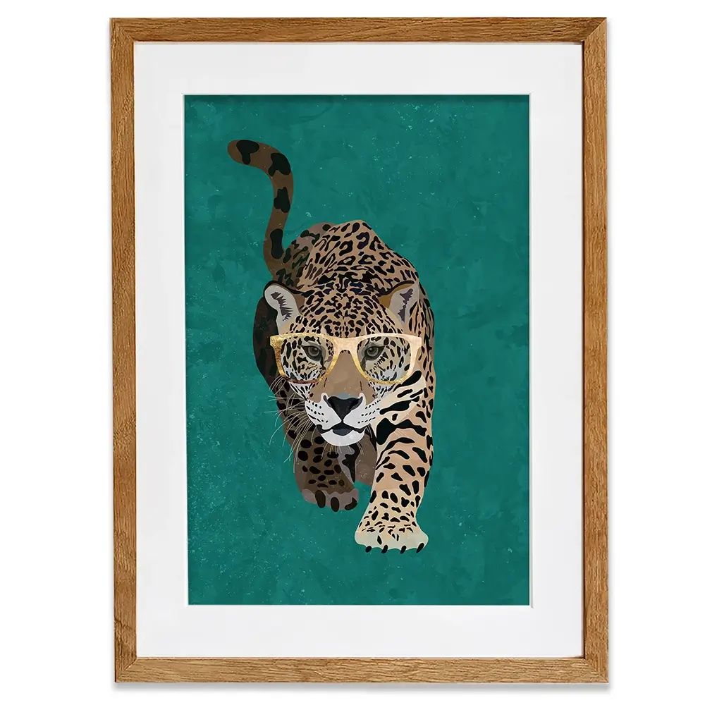 Hunting Leopard Framed Art Print Hunting Leopard Framed Art Print wall art product Sarah Manovski