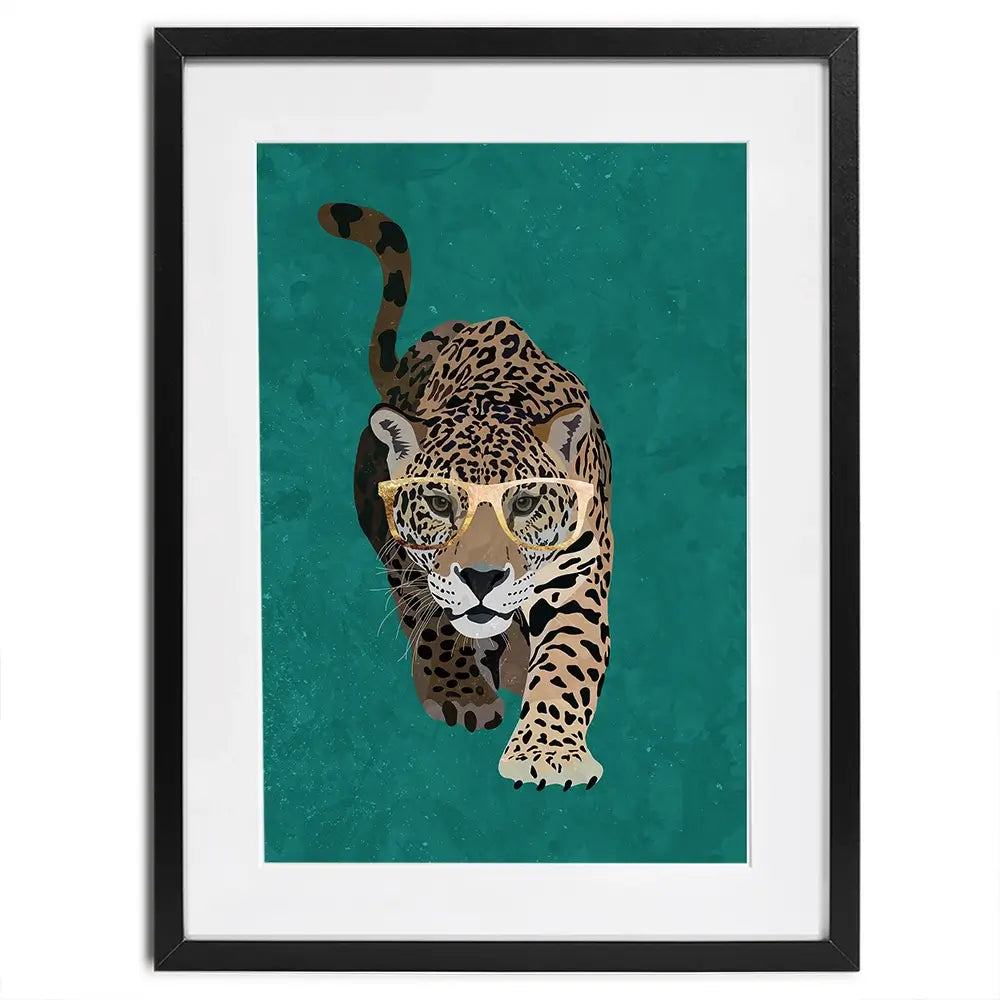 Hunting Leopard Framed Art Print Hunting Leopard Framed Art Print wall art product Sarah Manovski