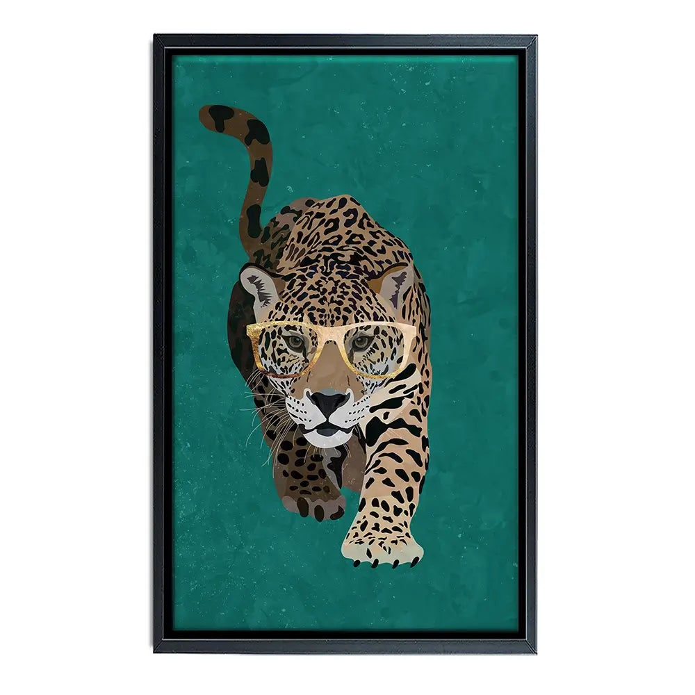 Hunting Leopard Oversized Canvas Print Hunting Leopard Oversized Canvas Print wall art product Sarah Manovski