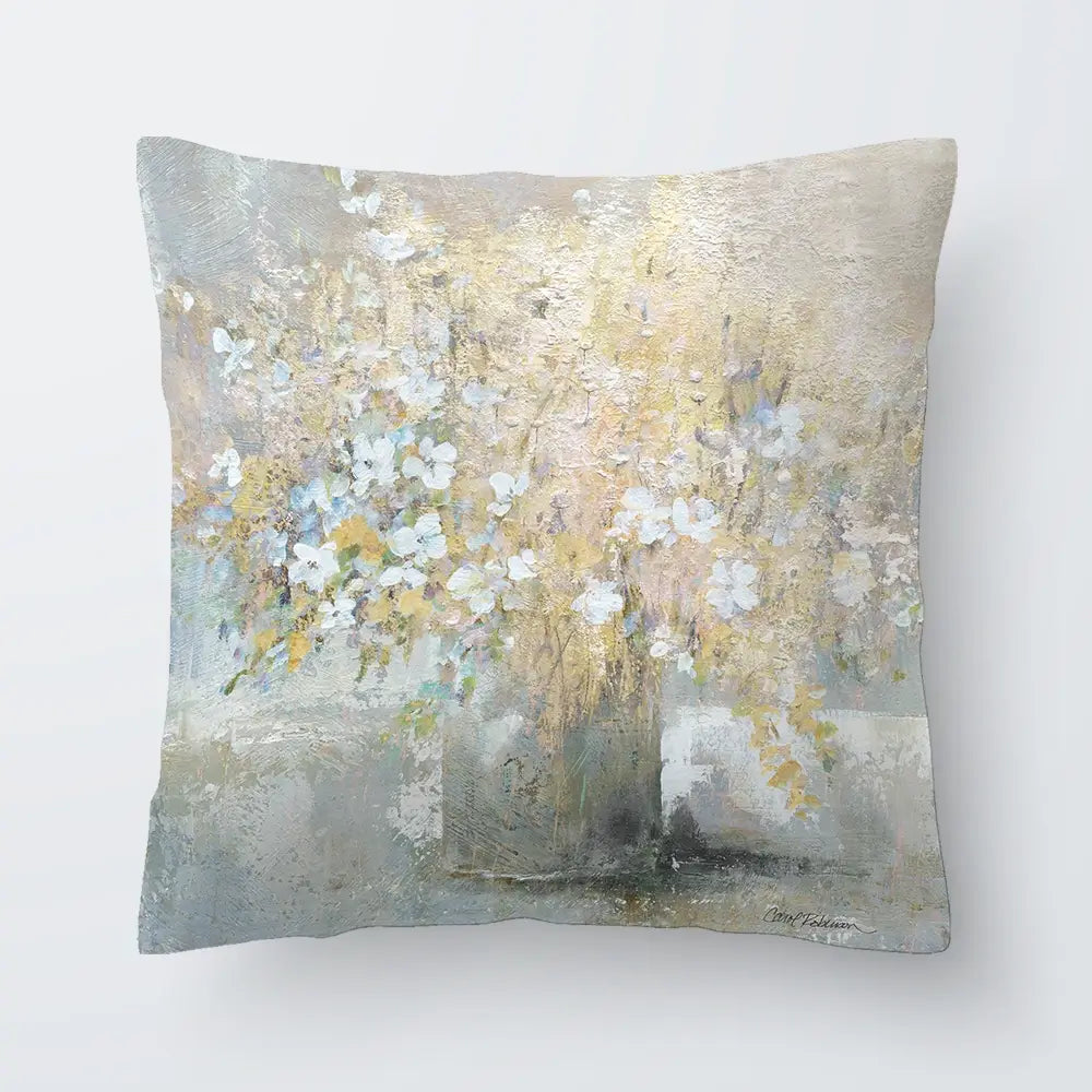 Hushed Gold Bouquet Cushion Hushed Gold Bouquet Cushion wall art product Carol Robinson