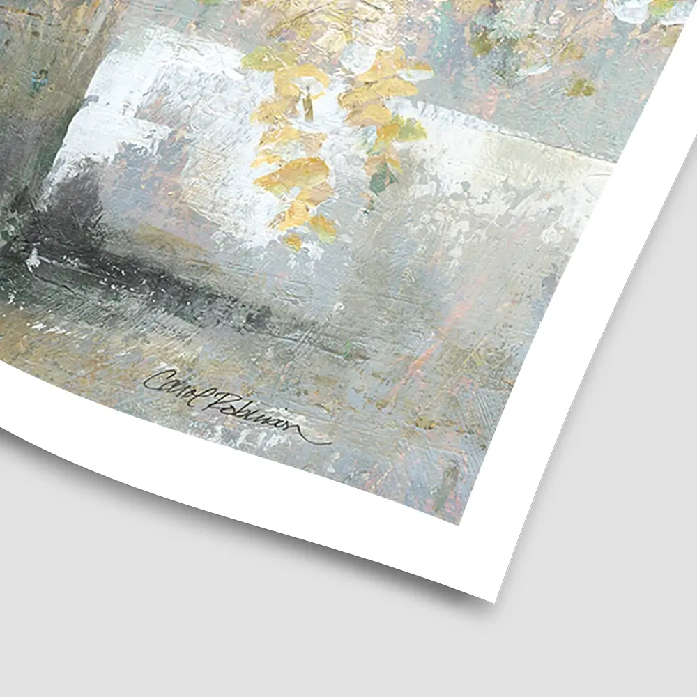 Hushed Gold Bouquet Square Art Print Hushed Gold Bouquet Square Art Print wall art product Carol Robinson