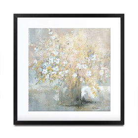 Hushed Gold Bouquet Square Framed Art Print Hushed Gold Bouquet Square Framed Art Print wall art product Carol Robinson