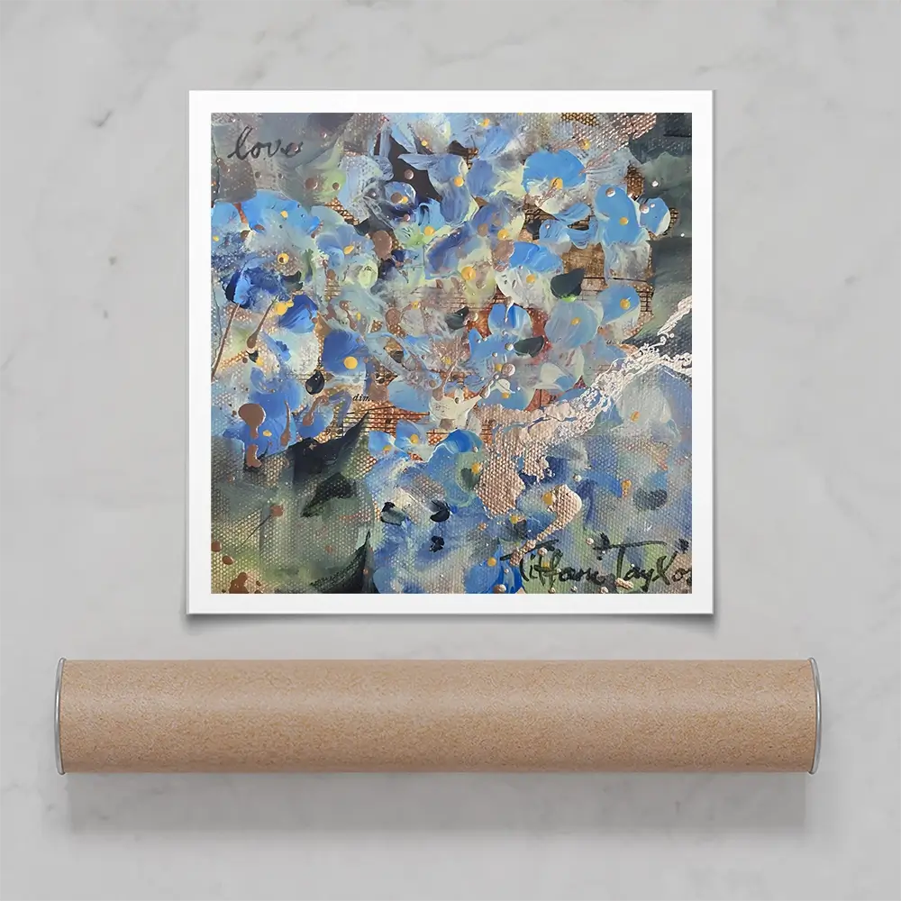 Hydrangeas Love Square Art Print Hydrangeas Love Square Art Print wall art product Tiffani Taylor - Independent