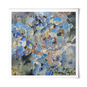 Hydrangeas Love Square Art Print Hydrangeas Love Square Art Print wall art product Tiffani Taylor - Independent