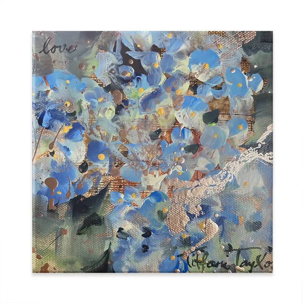 Hydrangeas Love Square Canvas Print Hydrangeas Love Square Canvas Print wall art product Tiffani Taylor - Independent