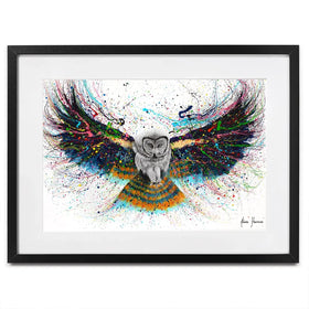 Hypnotic Twilight Owl Framed Art Print Hypnotic Twilight Owl Framed Art Print wall art product Ashvin Harrison