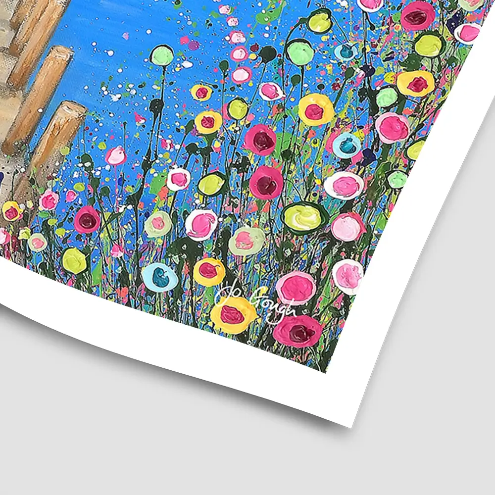 I Lost My Heart At The Lake Square Art Print I Lost My Heart At The Lake Square Art Print wall art product Jo Gough