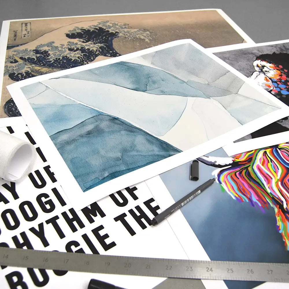 Ice Lines Art Print Ice Lines Art Print wall art product Treechild