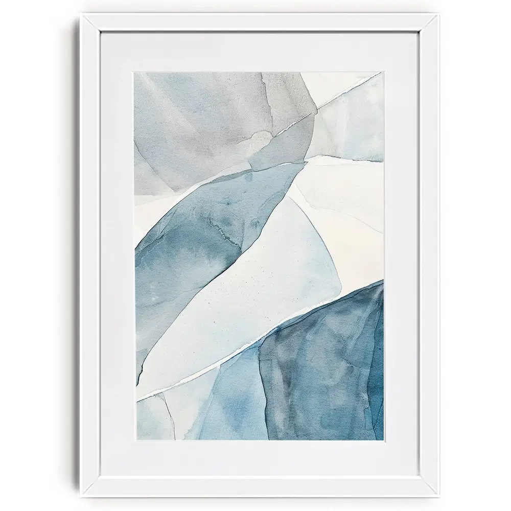 Ice Lines Framed Art Print Ice Lines Framed Art Print wall art product Treechild
