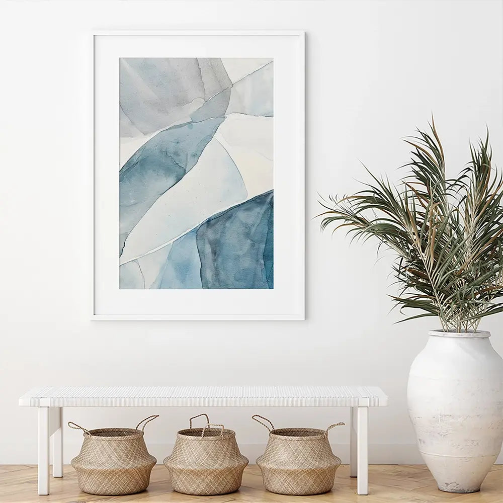 Ice Lines Framed Art Print Ice Lines Framed Art Print wall art product Treechild