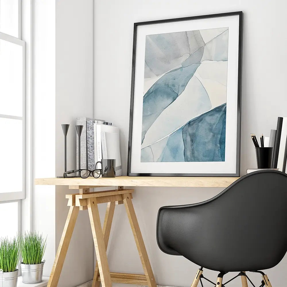 Ice Lines Framed Art Print Ice Lines Framed Art Print wall art product Treechild