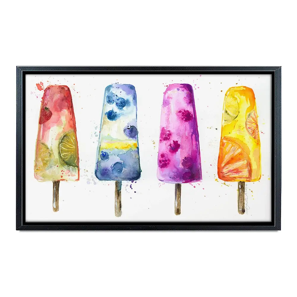 Ice Pops Canvas Print Ice Pops Canvas Print wall art product Nicola Jane Rowles