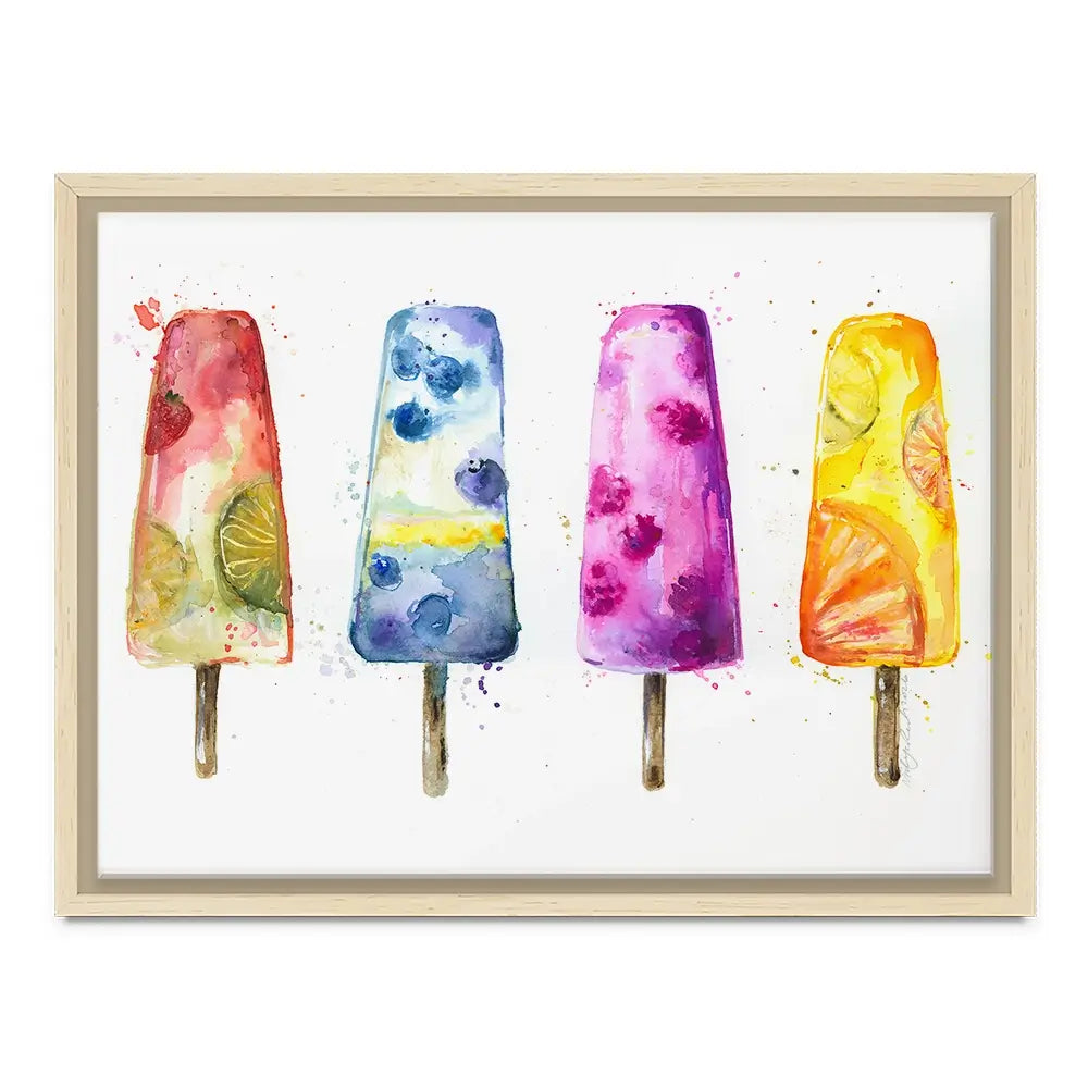 Ice Pops Canvas Print Ice Pops Canvas Print wall art product Nicola Jane Rowles