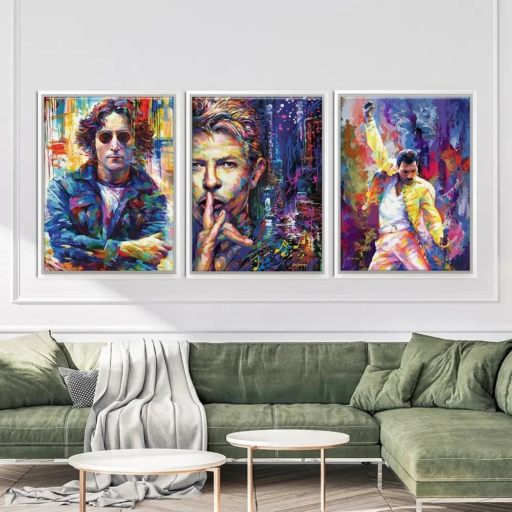 Iconic Men Trio Canvas Print Iconic Men Trio Canvas Print wall art product Leon Devenice