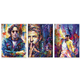 Iconic Men Trio Canvas Print Iconic Men Trio Canvas Print wall art product Leon Devenice