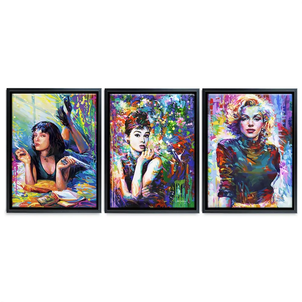 Iconic Women Trio Canvas Print Iconic Women Trio Canvas Print wall art product Leon Devenice